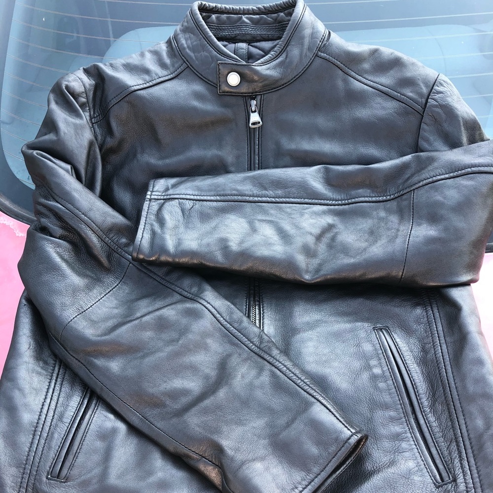 Andrew Marc Black Leather Jacket
